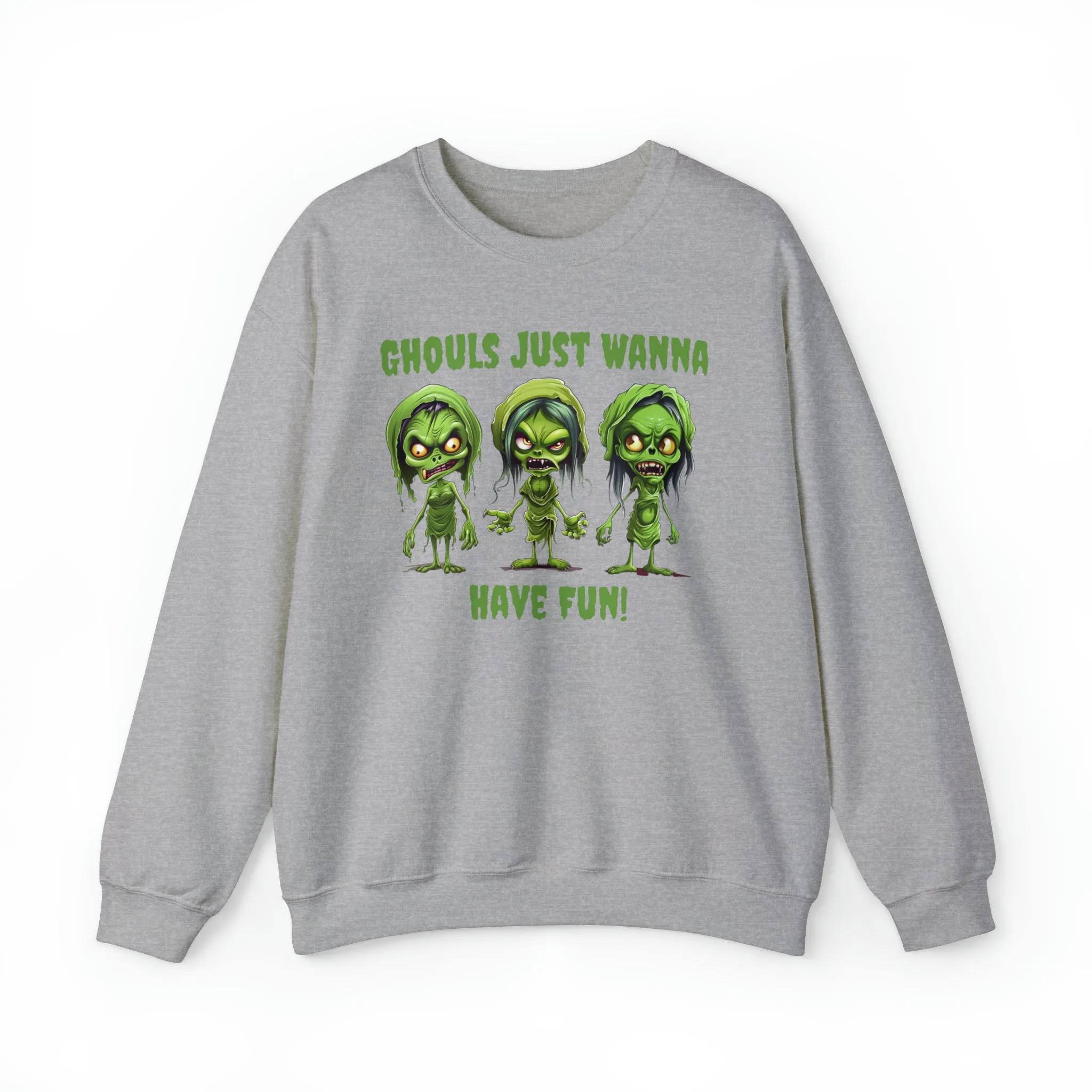 Ghouls Just Wanna Have Fun Sweatshirt, Scary Halloween Sweatshirt, Funny Creepy Sweatshirt, Womens Fall Season Shirt, Unisex Heavy Blend