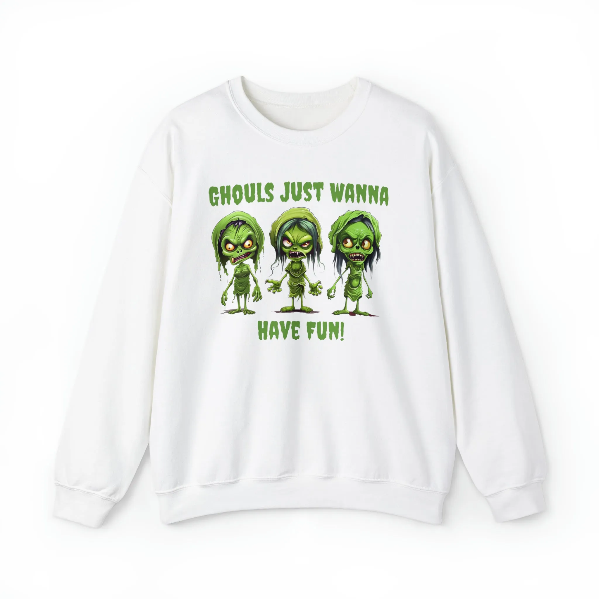 Ghouls Just Wanna Have Fun Sweatshirt, Scary Halloween Sweatshirt, Funny Creepy Sweatshirt, Womens Fall Season Shirt, Unisex Heavy Blend