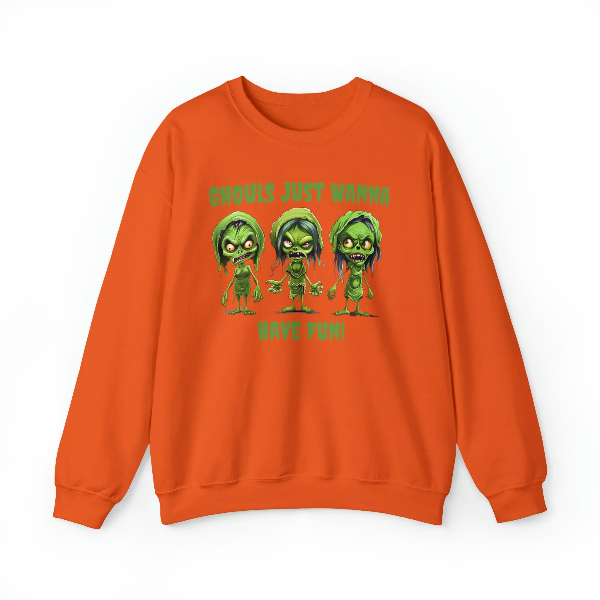 Ghouls Just Wanna Have Fun Sweatshirt, Scary Halloween Sweatshirt, Funny Creepy Sweatshirt, Womens Fall Season Shirt, Unisex Heavy Blend