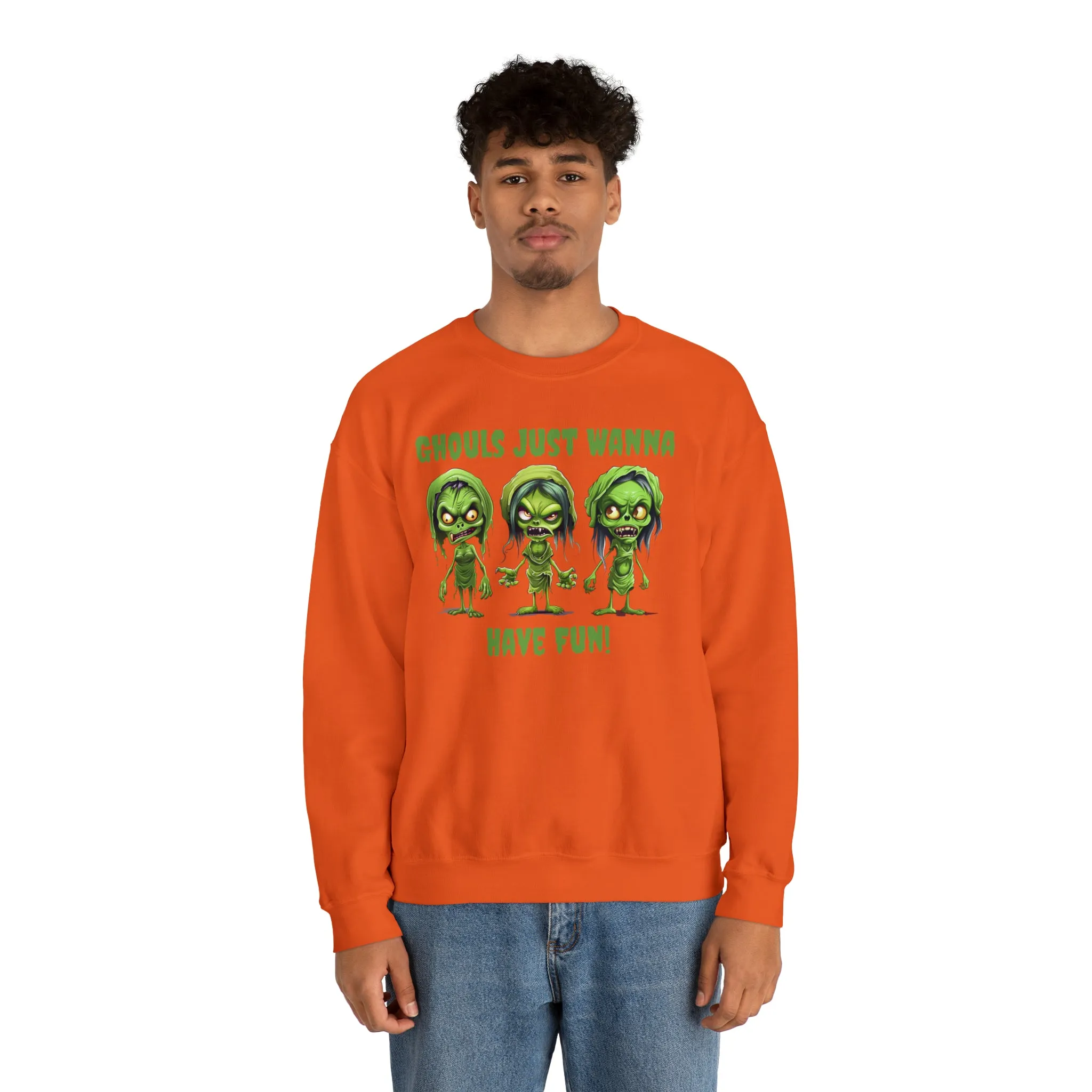 Ghouls Just Wanna Have Fun Sweatshirt, Scary Halloween Sweatshirt, Funny Creepy Sweatshirt, Womens Fall Season Shirt, Unisex Heavy Blend