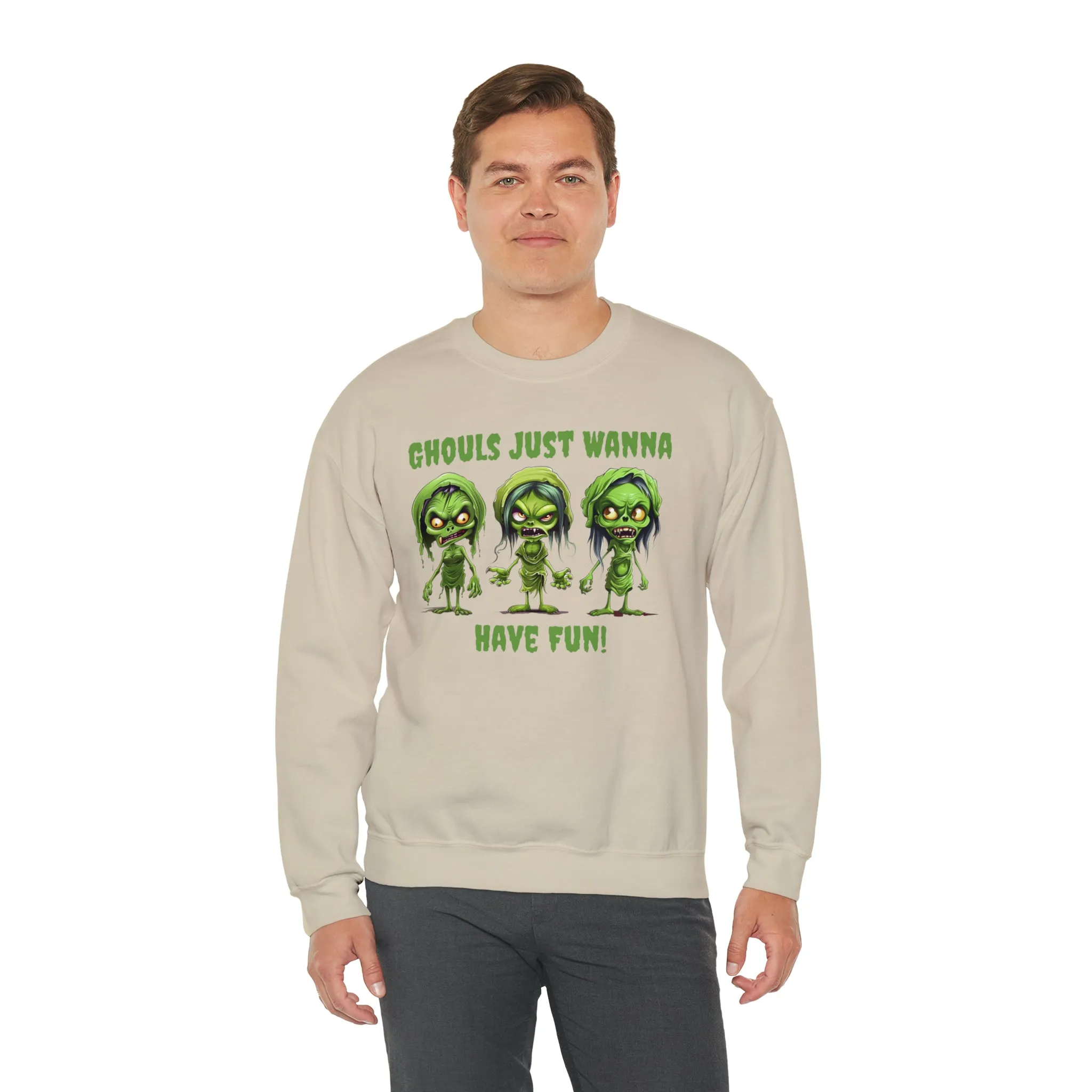Ghouls Just Wanna Have Fun Sweatshirt, Scary Halloween Sweatshirt, Funny Creepy Sweatshirt, Womens Fall Season Shirt, Unisex Heavy Blend