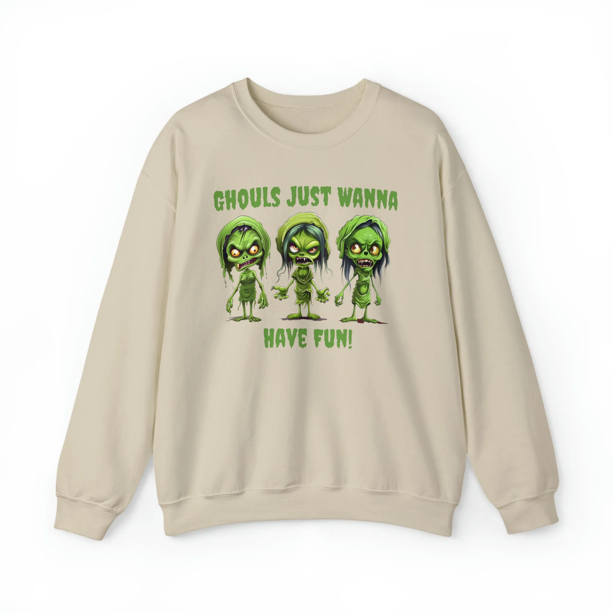 Ghouls Just Wanna Have Fun Sweatshirt, Scary Halloween Sweatshirt, Funny Creepy Sweatshirt, Womens Fall Season Shirt, Unisex Heavy Blend