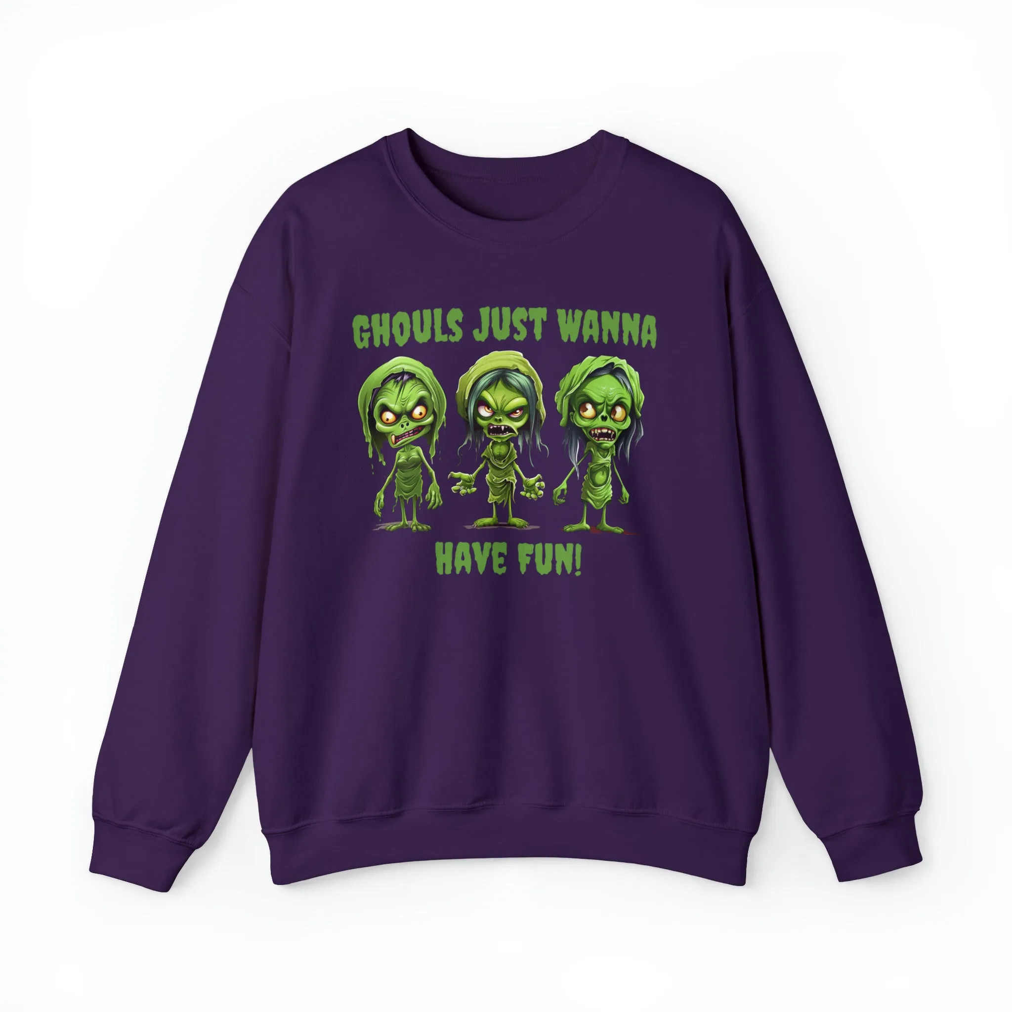 Ghouls Just Wanna Have Fun Sweatshirt, Scary Halloween Sweatshirt, Funny Creepy Sweatshirt, Womens Fall Season Shirt, Unisex Heavy Blend