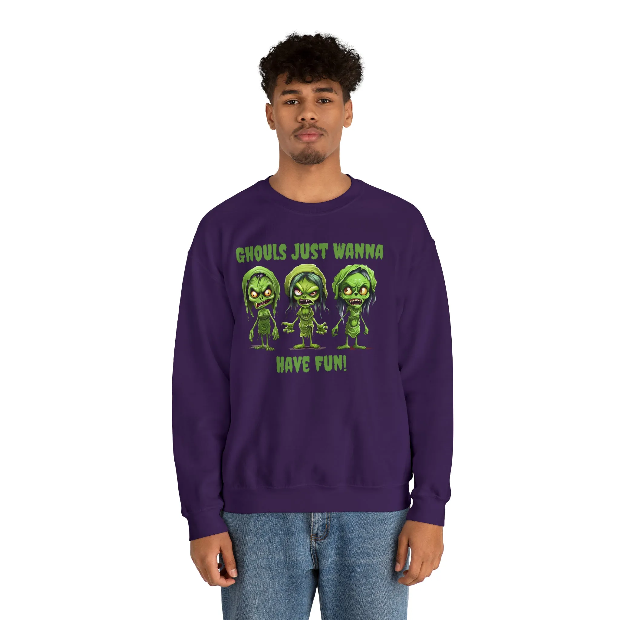 Ghouls Just Wanna Have Fun Sweatshirt, Scary Halloween Sweatshirt, Funny Creepy Sweatshirt, Womens Fall Season Shirt, Unisex Heavy Blend
