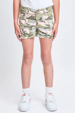 Girls Twill Cargo Shorts, Pack of 12