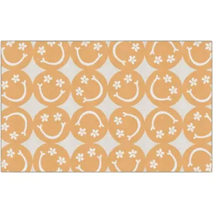 Good Vibes Large Happy Faces Classroom Rug