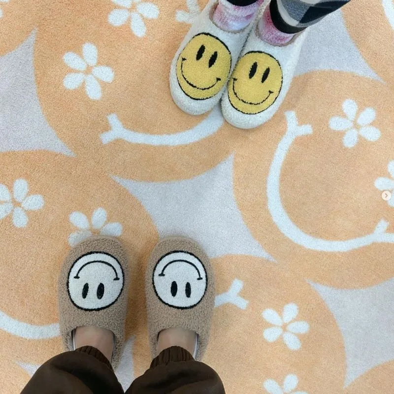Good Vibes Large Happy Faces Classroom Rug
