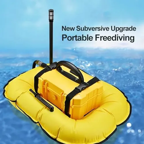GOYOJO Scuba Dive System 5.5 Hours Rechargeable Scuba Diving Tank with 10m Hose & Diving Breathing Regulator Detachable Scuba Machine, for Recreational Diving & Fishing
