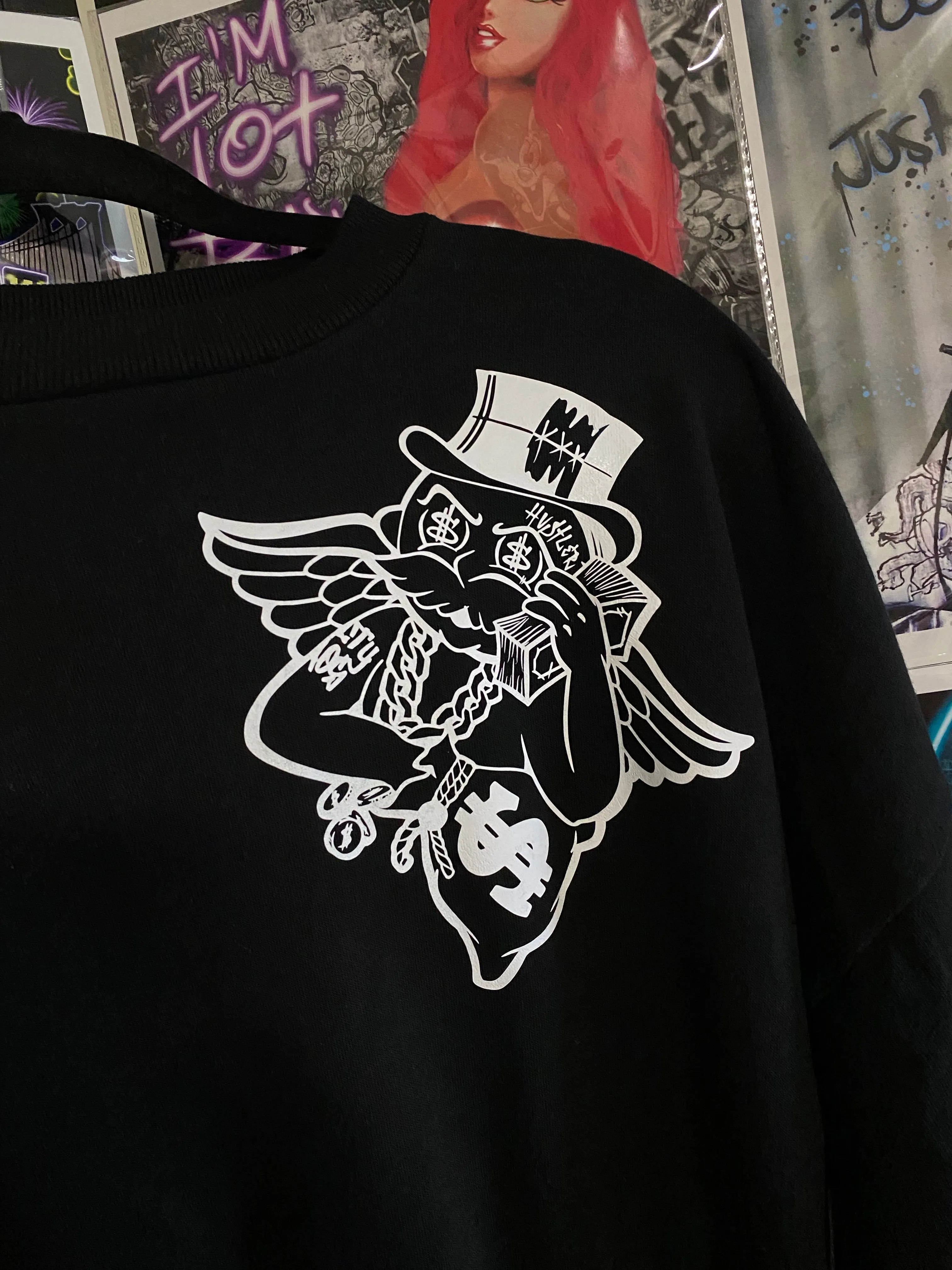 Guilty Chaos custom designed crop top sweatshirt SZ. SMALL $ 1of1