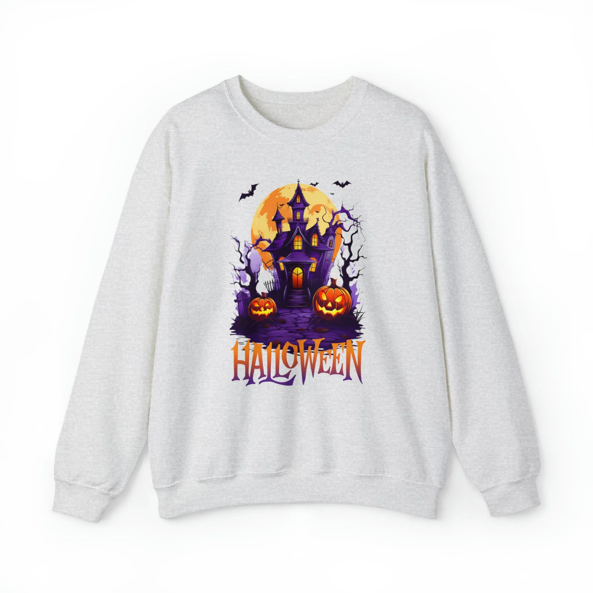 Halloween Haunted House Sweatshirt, Scary Halloween Sweatshirt, Funny Creepy Sweatshirt, Party Shirt, Unisex Heavy Blend Shirt