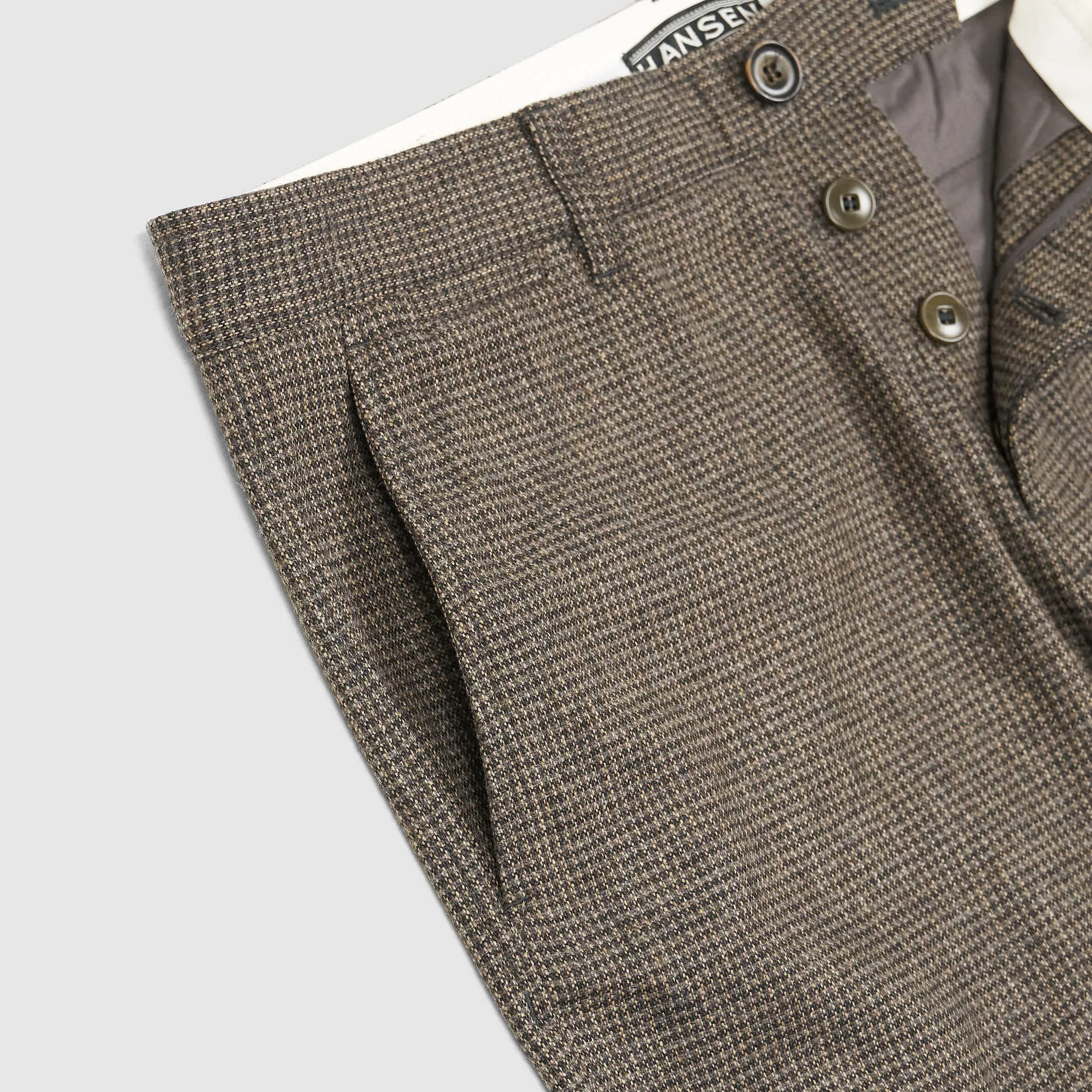 Hansen Regular Fit Wool Blend Chino