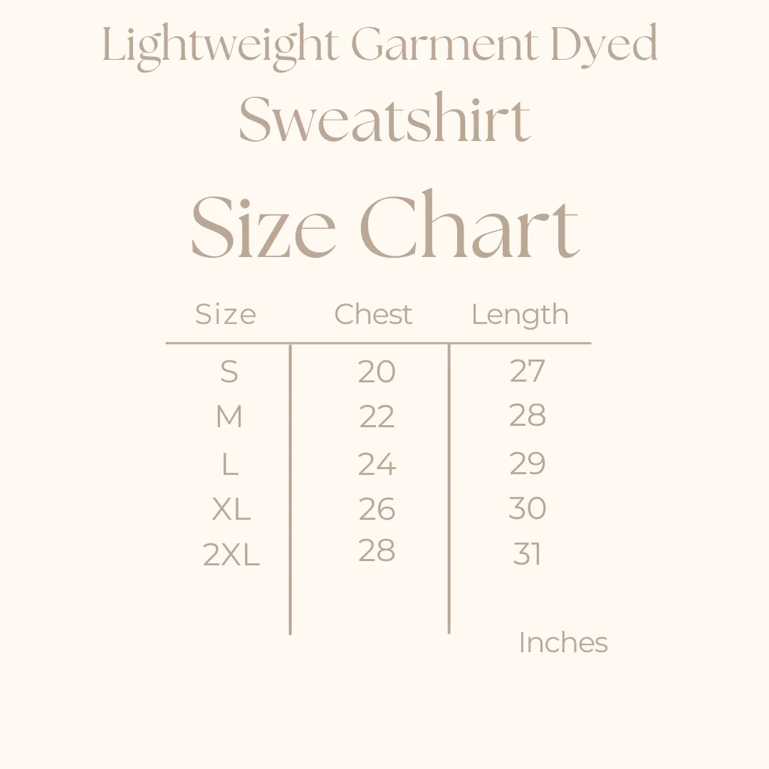 Happy Easter | Lightweight Garment Dyed Sweatshirt