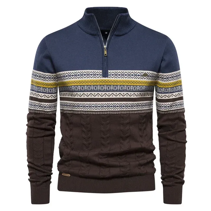 High-Quality Retro-Patterned Roezeva Jumper