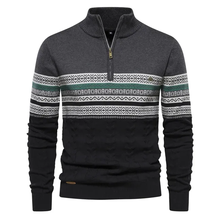High-Quality Retro-Patterned Roezeva Jumper