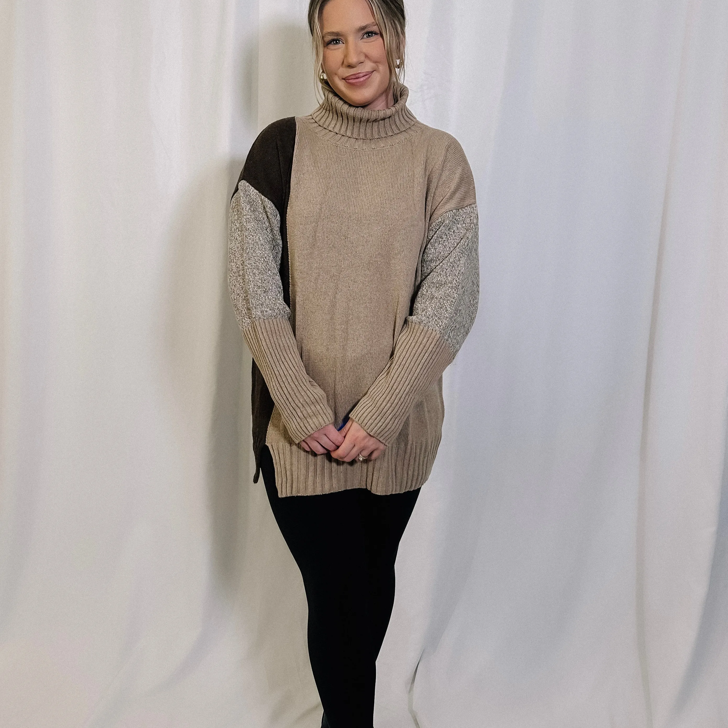 Hot Cocoa Turtleneck Sweater - LAST ONE