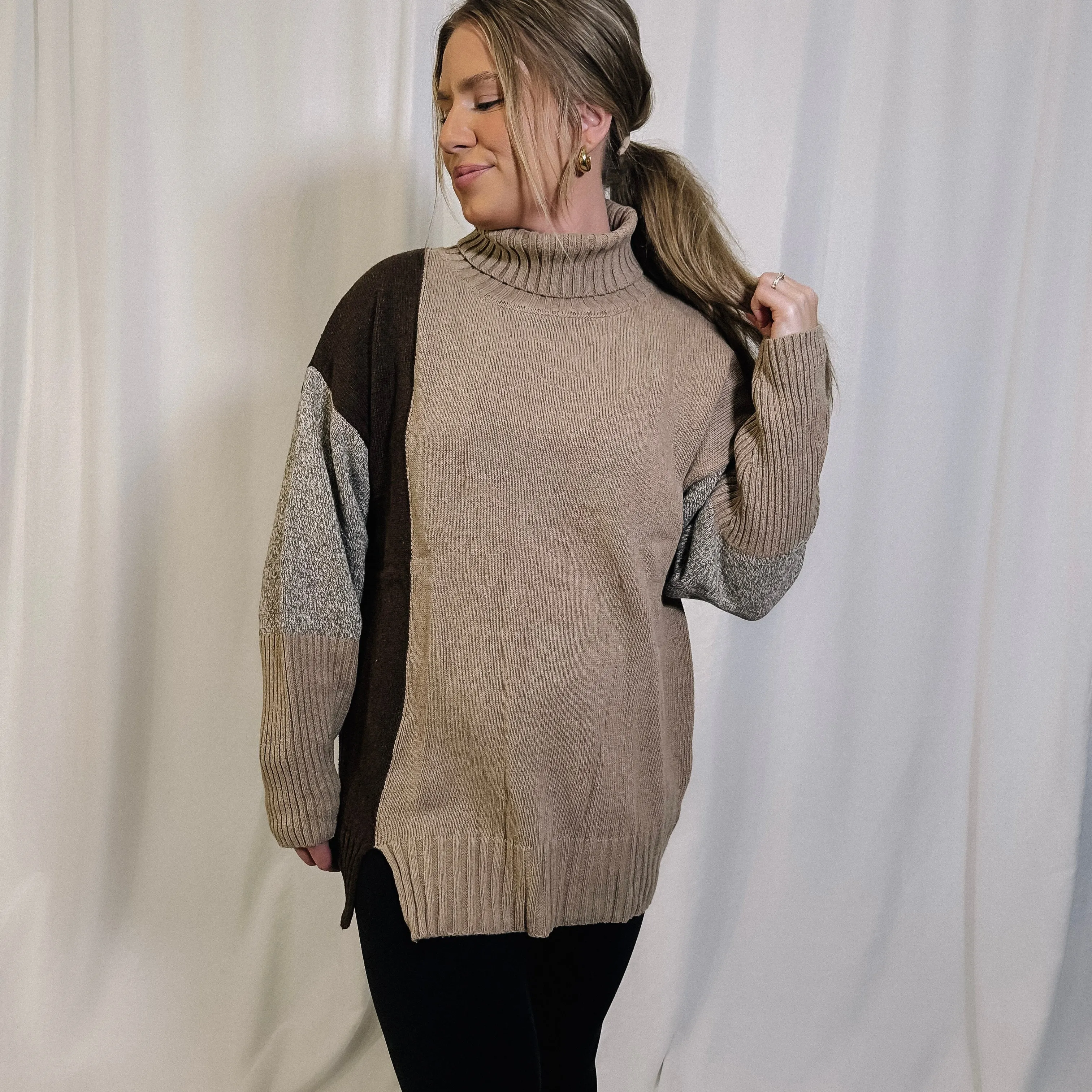 Hot Cocoa Turtleneck Sweater - LAST ONE