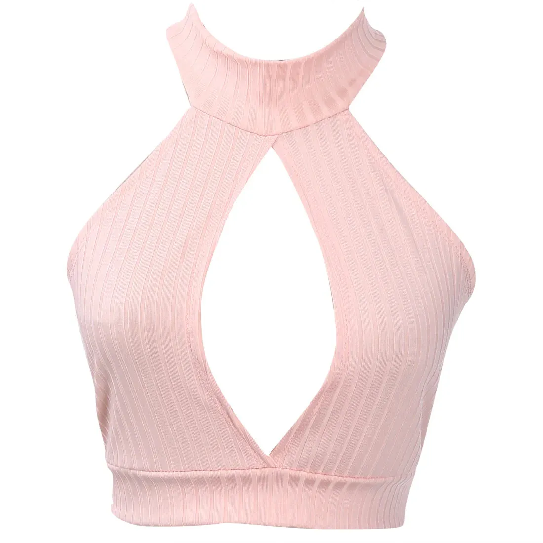Hot Sales New Women Ladies Sexy Bustier Vest Crop Top Tanks Solid Hollow Out Short Vest Tanks Tops