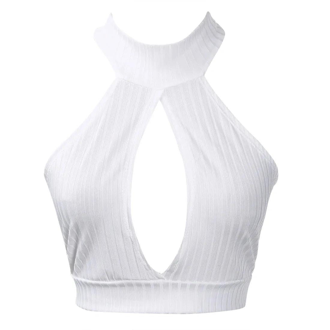 Hot Sales New Women Ladies Sexy Bustier Vest Crop Top Tanks Solid Hollow Out Short Vest Tanks Tops