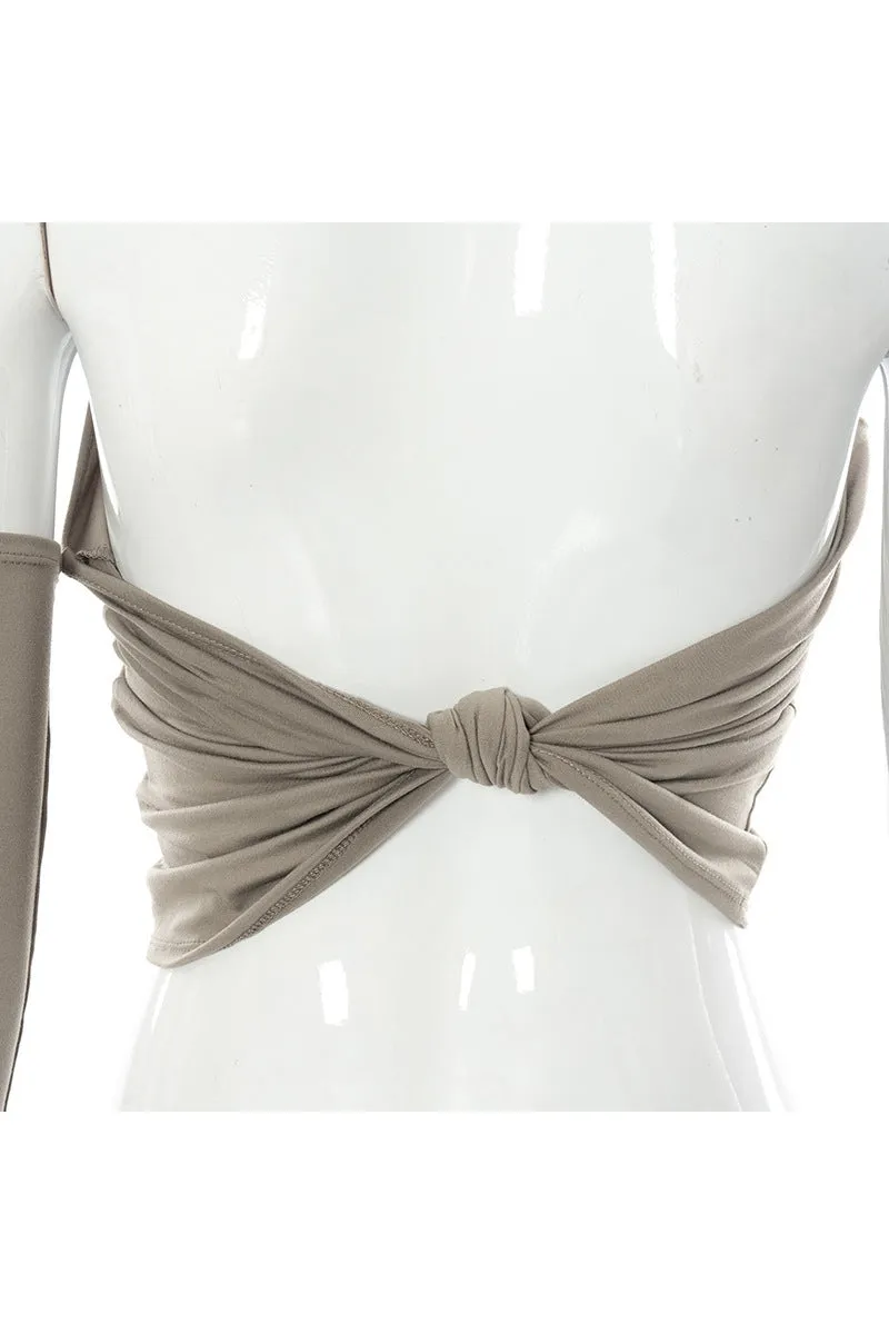 HTO3063 One-Shoulder Hooded Tanks