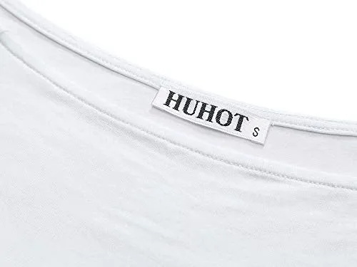 HUHOT Off-Shoulder Crop Blouse Bodysuit