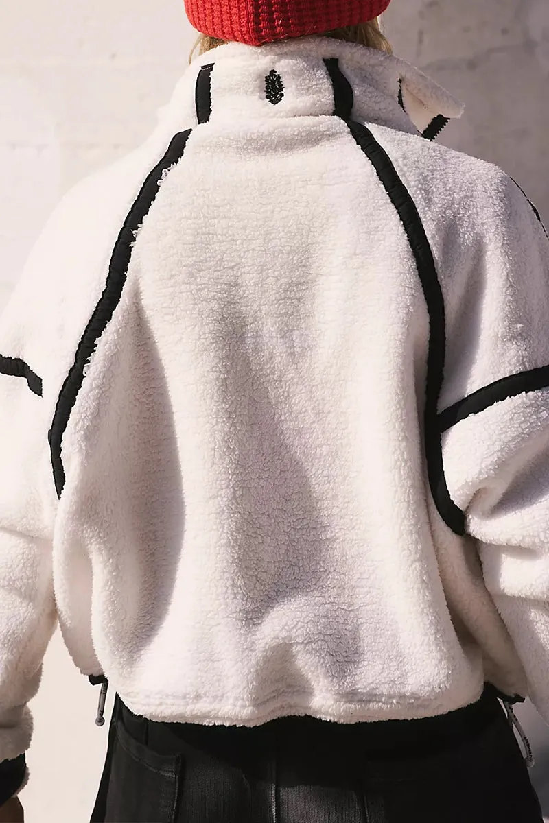 HWR1142 Cozy Contrast Pullover Top