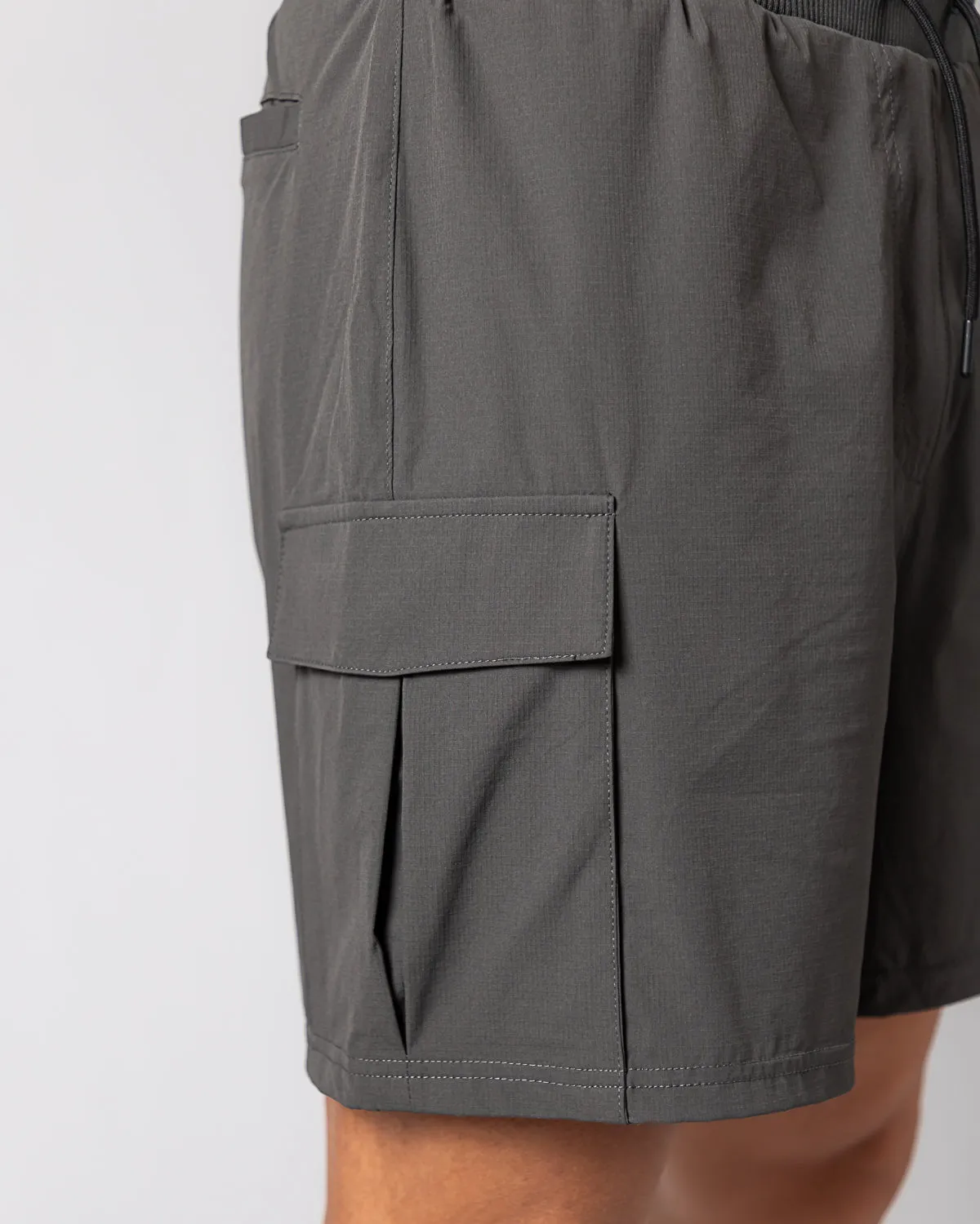 Icon 2-in-1 Cargo Shorts-Grey