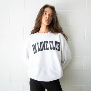 IN LOVE CLUB Varsity Sweatshirt