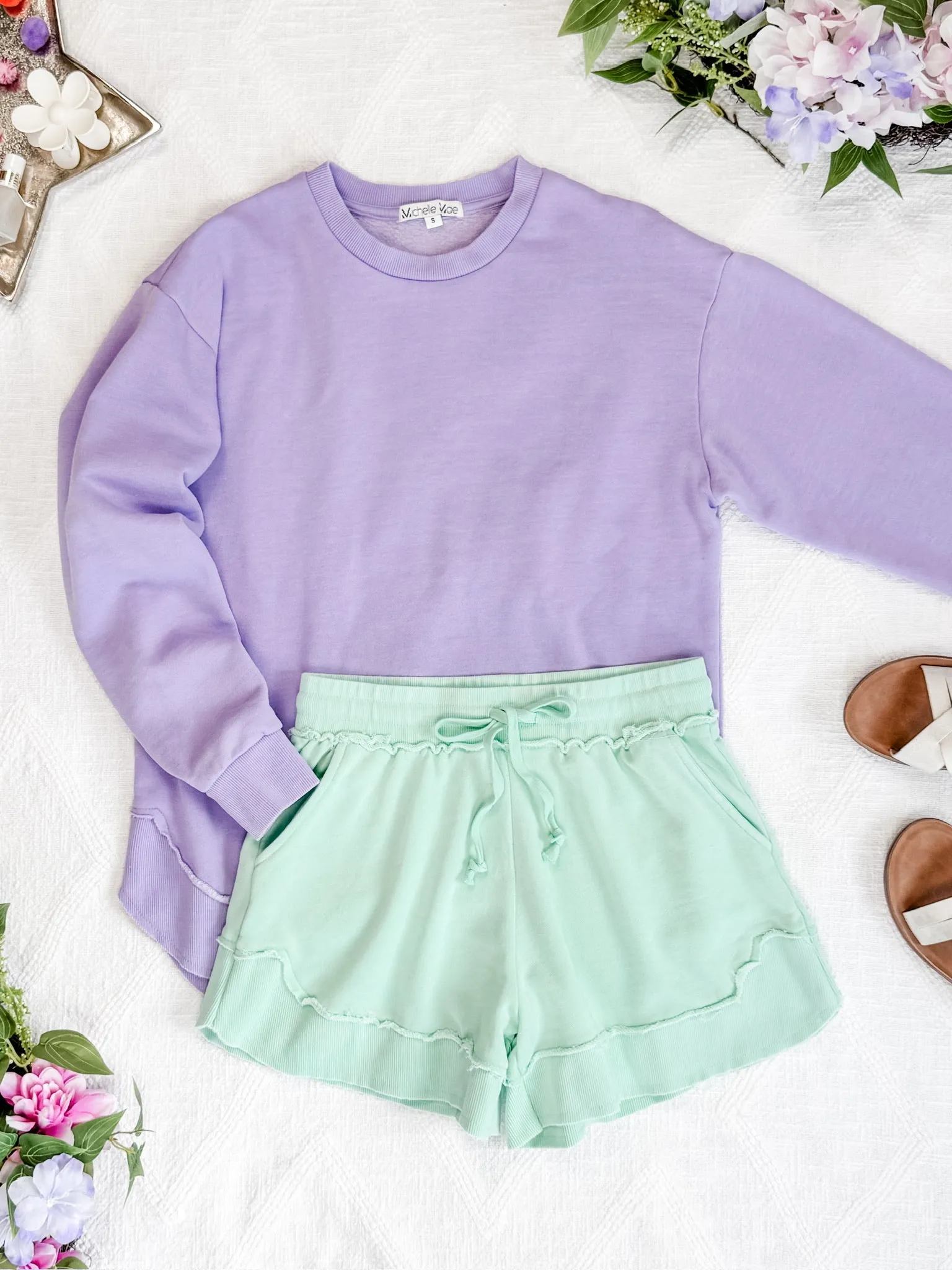 IN STOCK Vintage Wash Pullover - Lavender