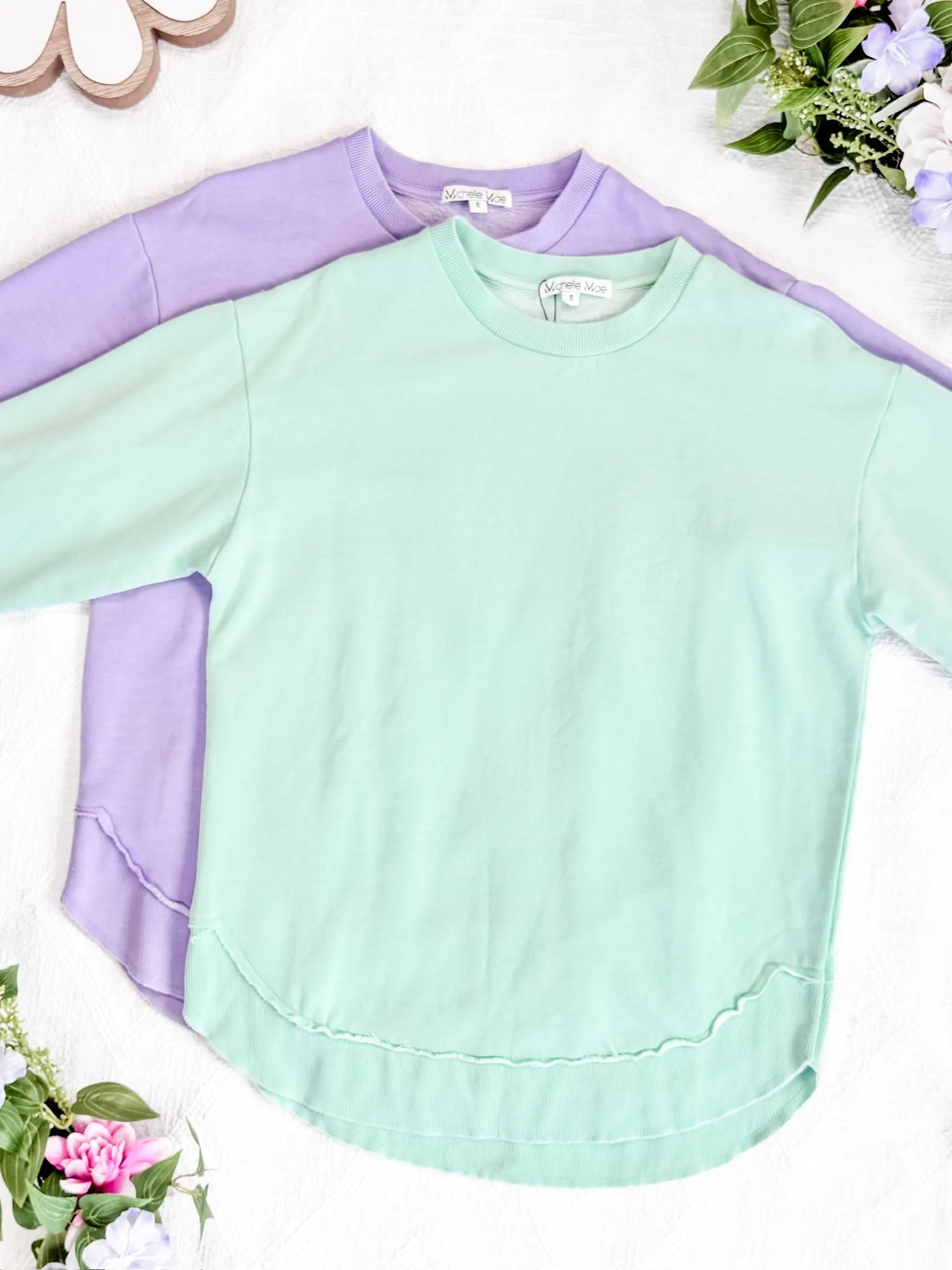 IN STOCK Vintage Wash Pullover - Lavender
