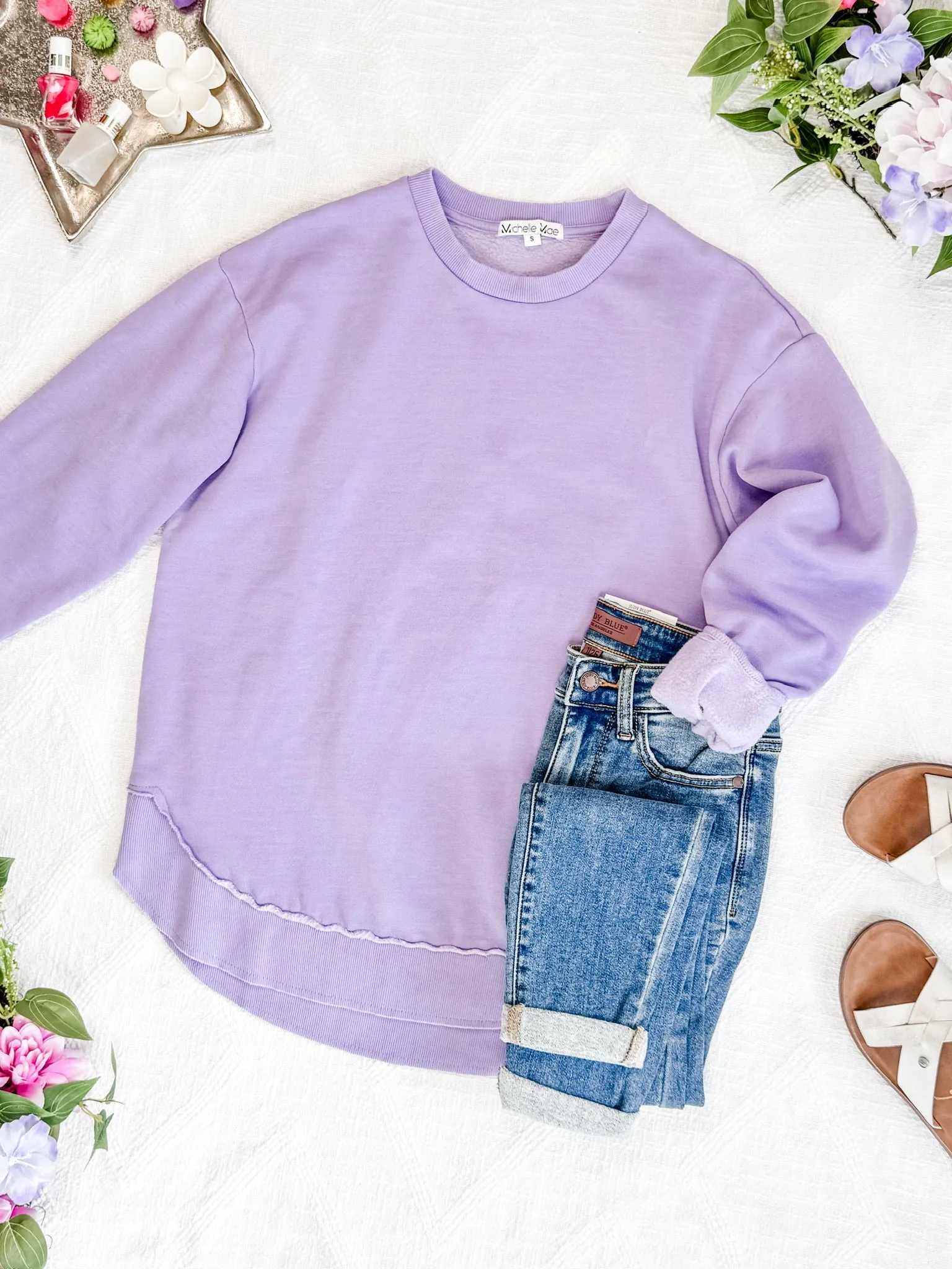 IN STOCK Vintage Wash Pullover - Lavender