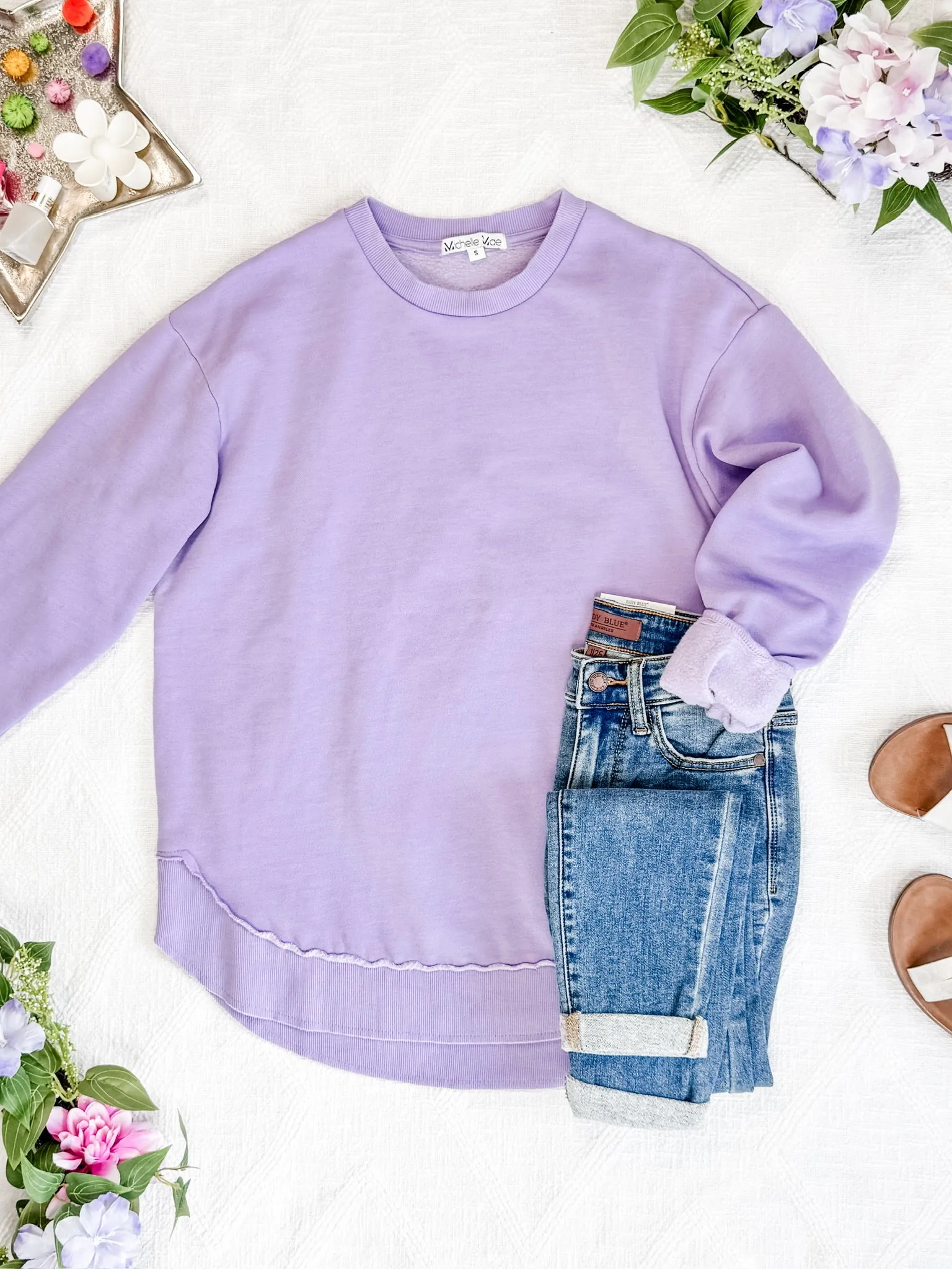 IN STOCK Vintage Wash Pullover - Lavender
