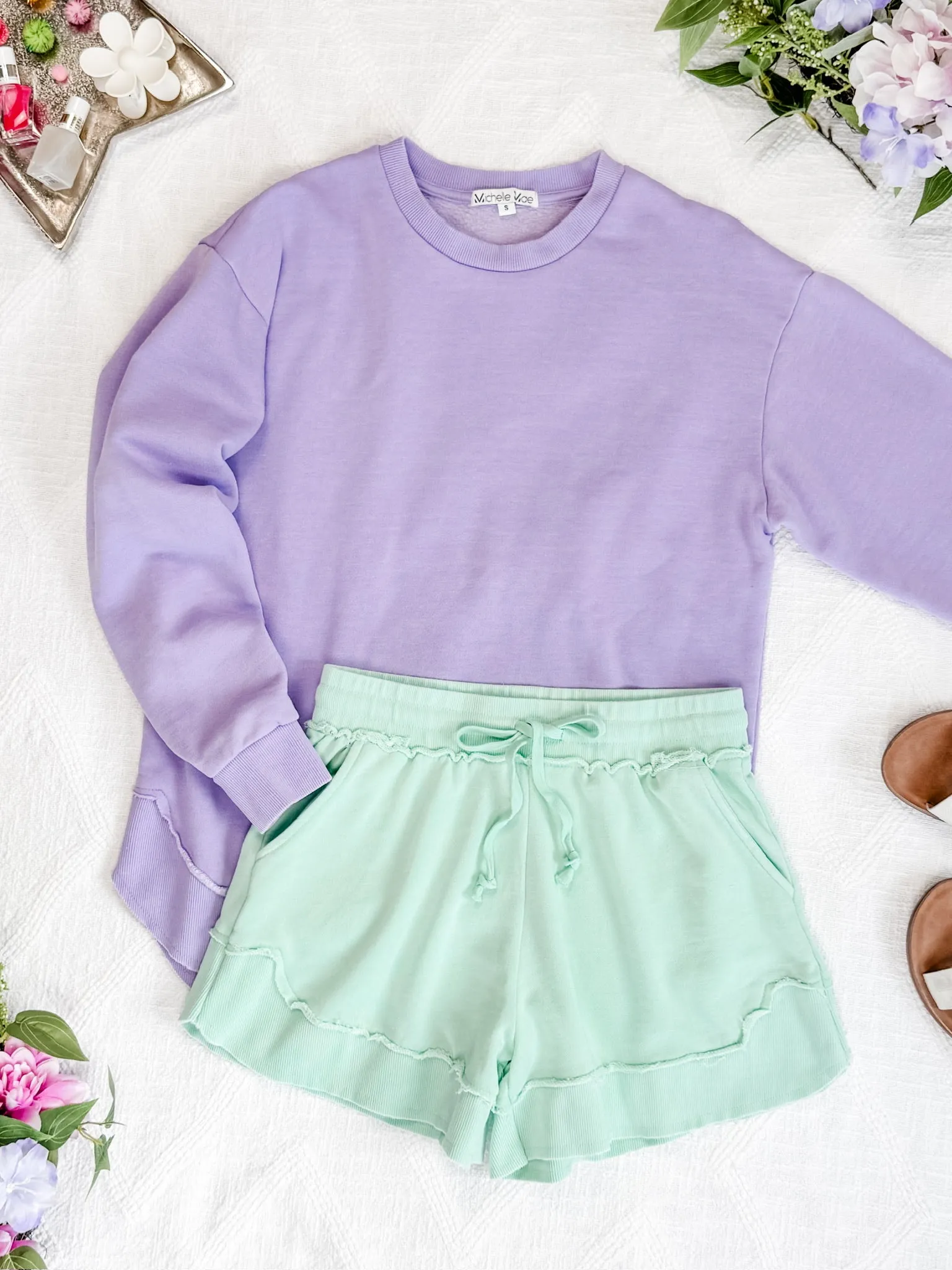 IN STOCK Vintage Wash Pullover - Lavender