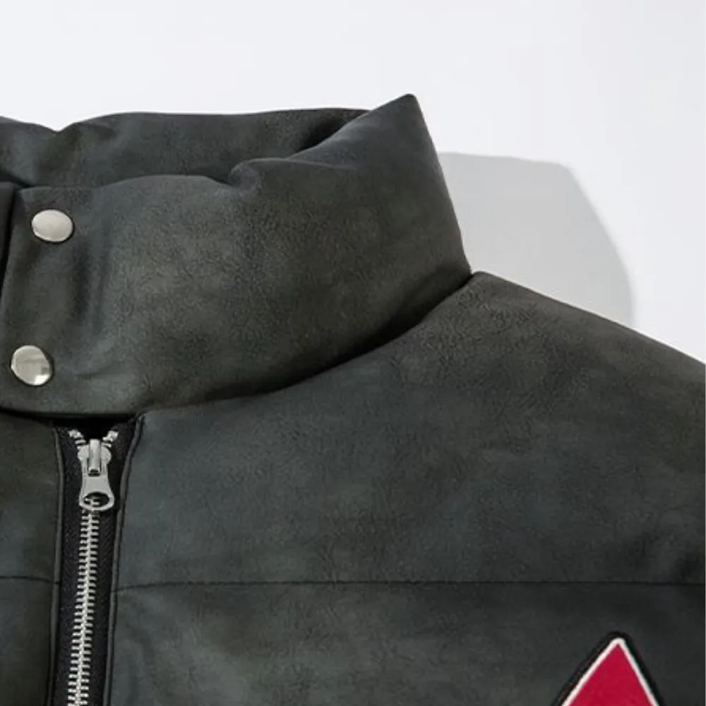 Ins Star Letter Patch Coat