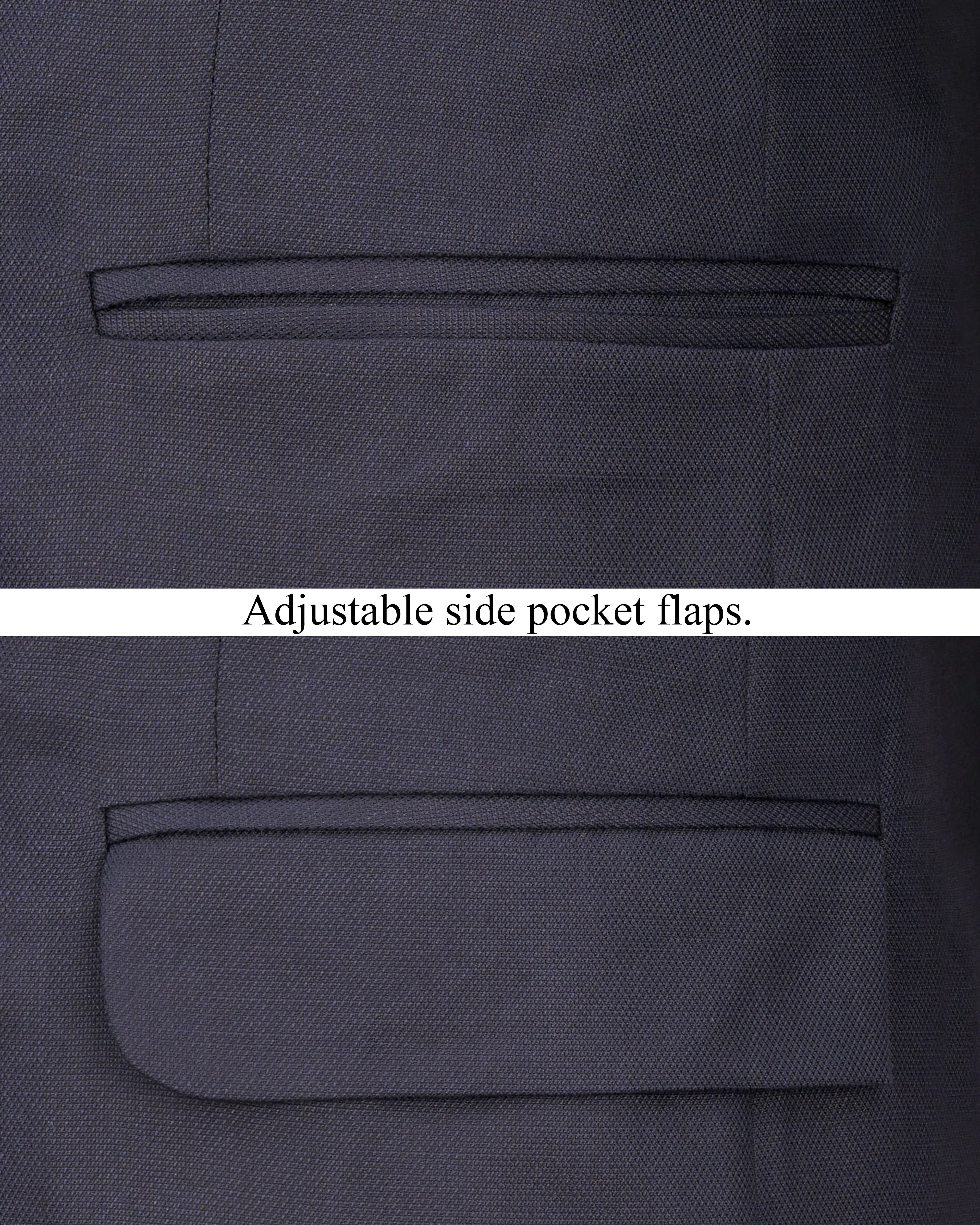Iridium Gray Single-Breasted Blazer