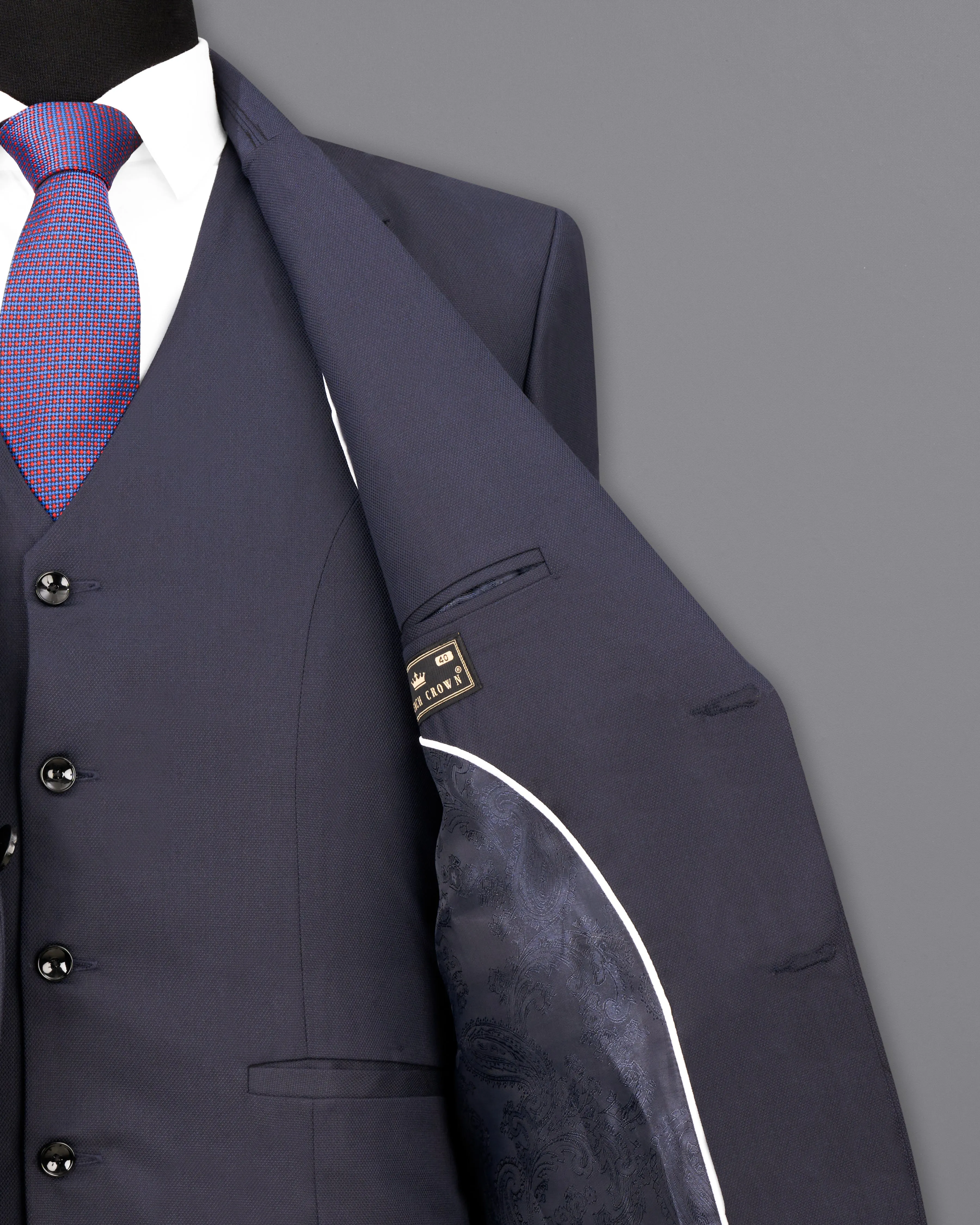 Iridium Gray Single-Breasted Blazer