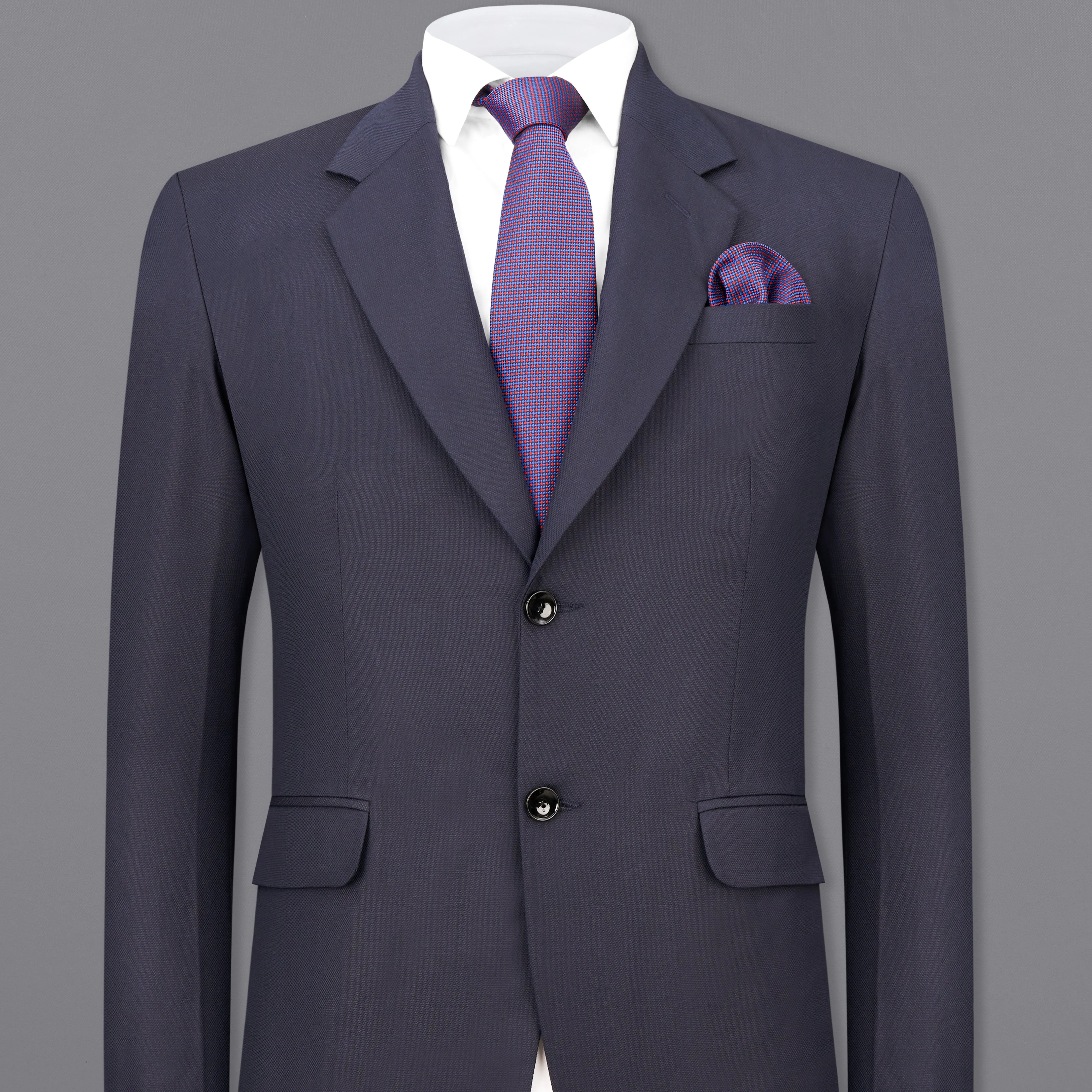 Iridium Gray Single-Breasted Blazer