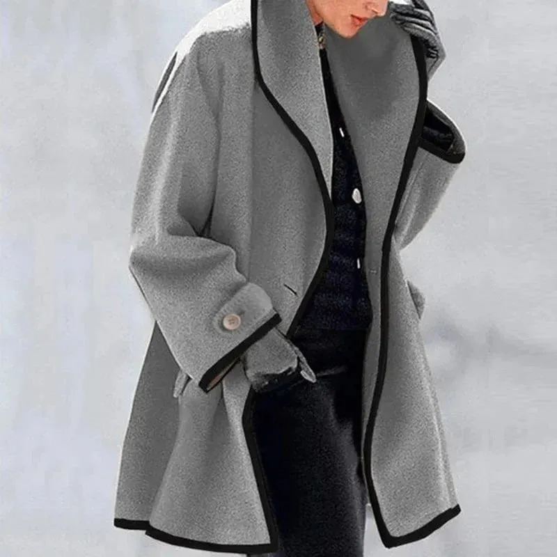 Isobel™ - Relaxed Contrast Trim Coat