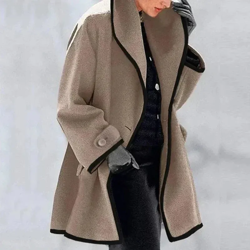 Isobel™ - Relaxed Contrast Trim Coat