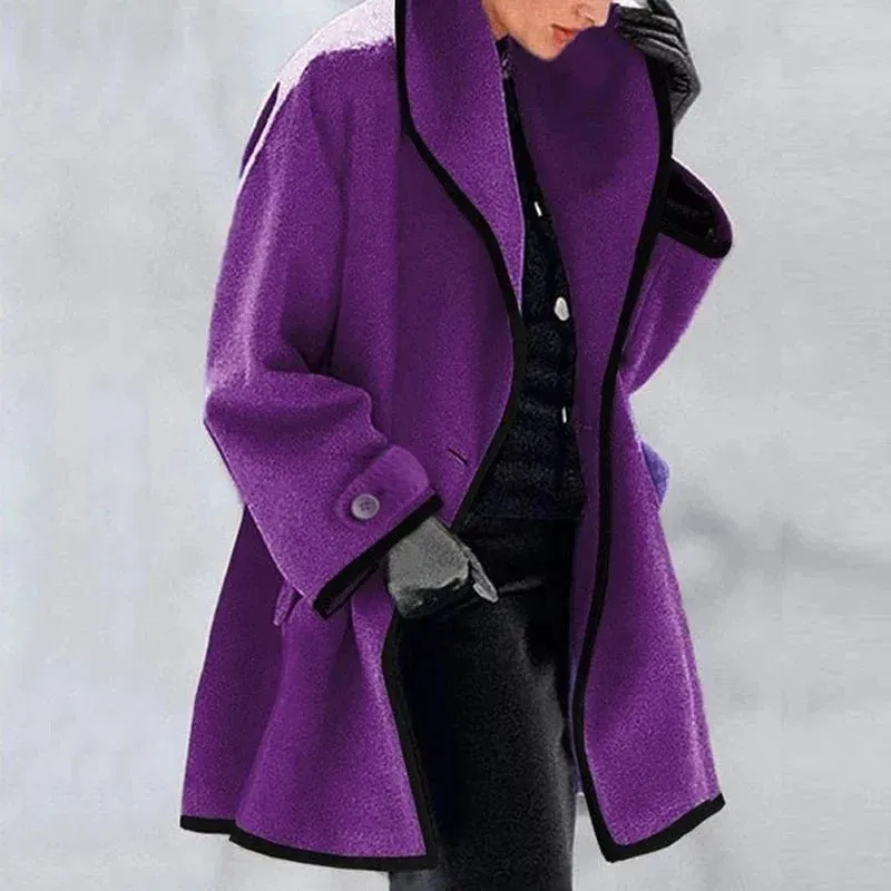 Isobel™ - Relaxed Contrast Trim Coat
