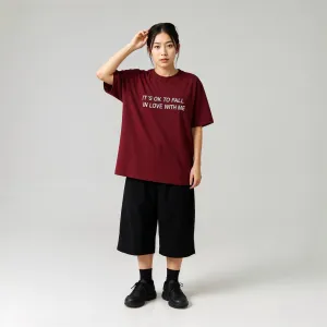 It’s OK to Fall in Love with Me Oversized Tee by Kaihama