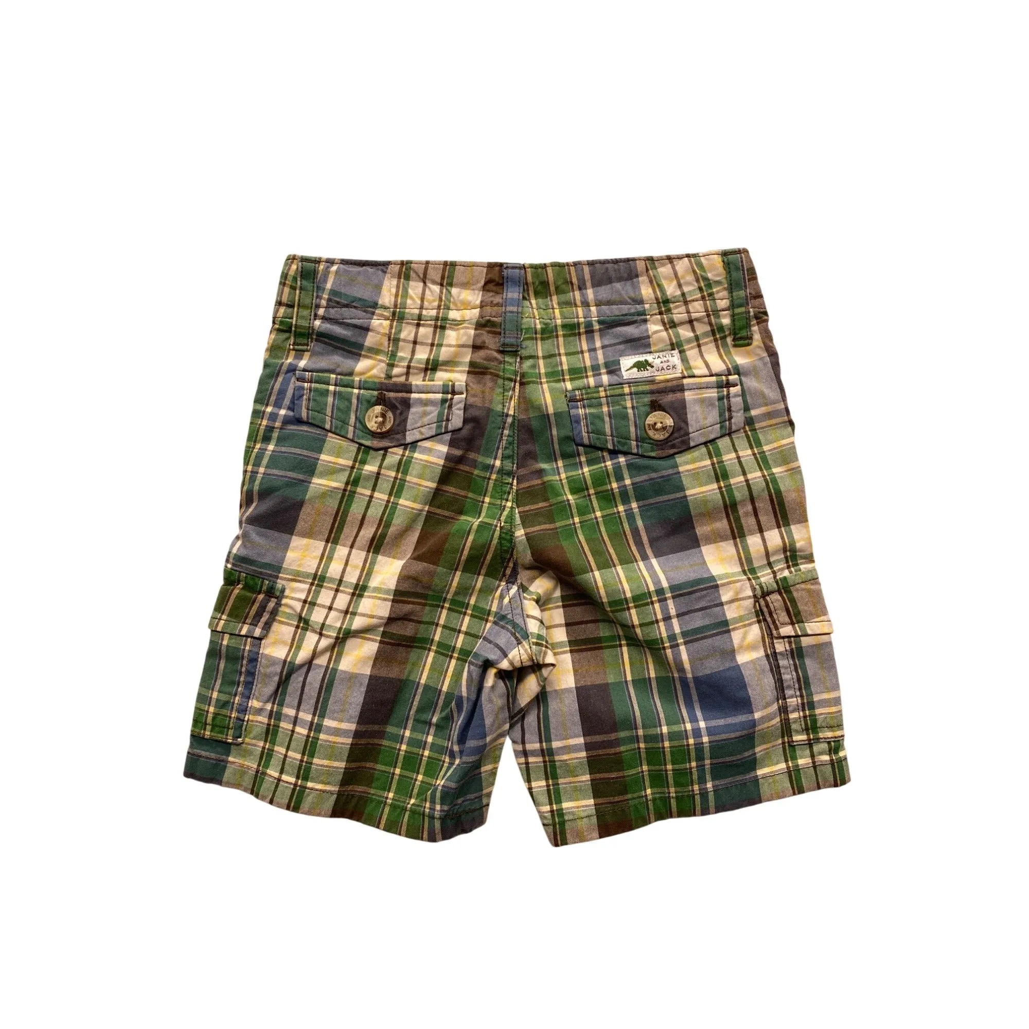 Janie & Jack Toddler Plaid Cargo Shorts 2T #7347