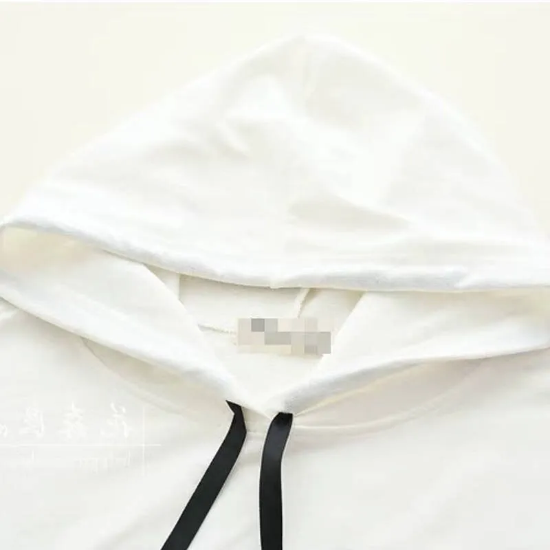 Japanese Bamboo Embroidery Bowknot Sleeves Hoodie