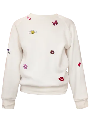 Kid's Mini Embroidery Sprinkle Pullover
