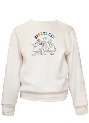 Kid's Sports Car Classic Crew Pullover