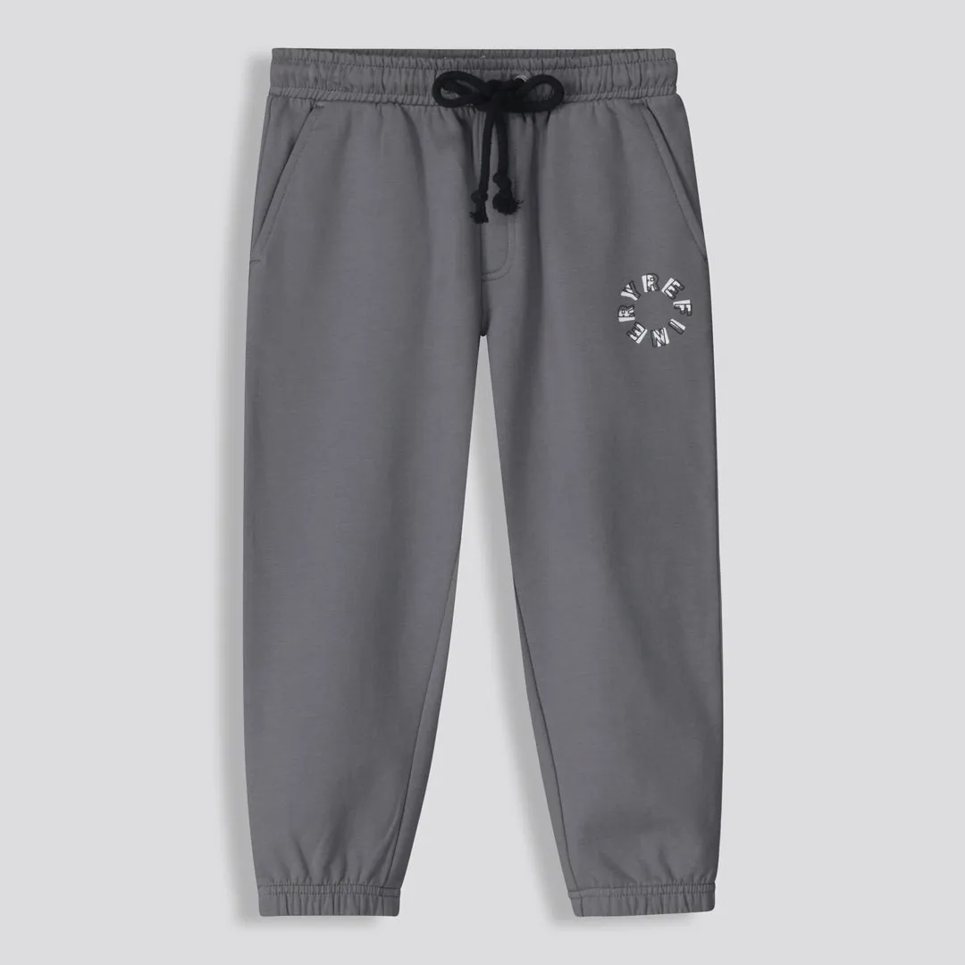 Kids Statement Track Pants _ 159750 _ Charcoal