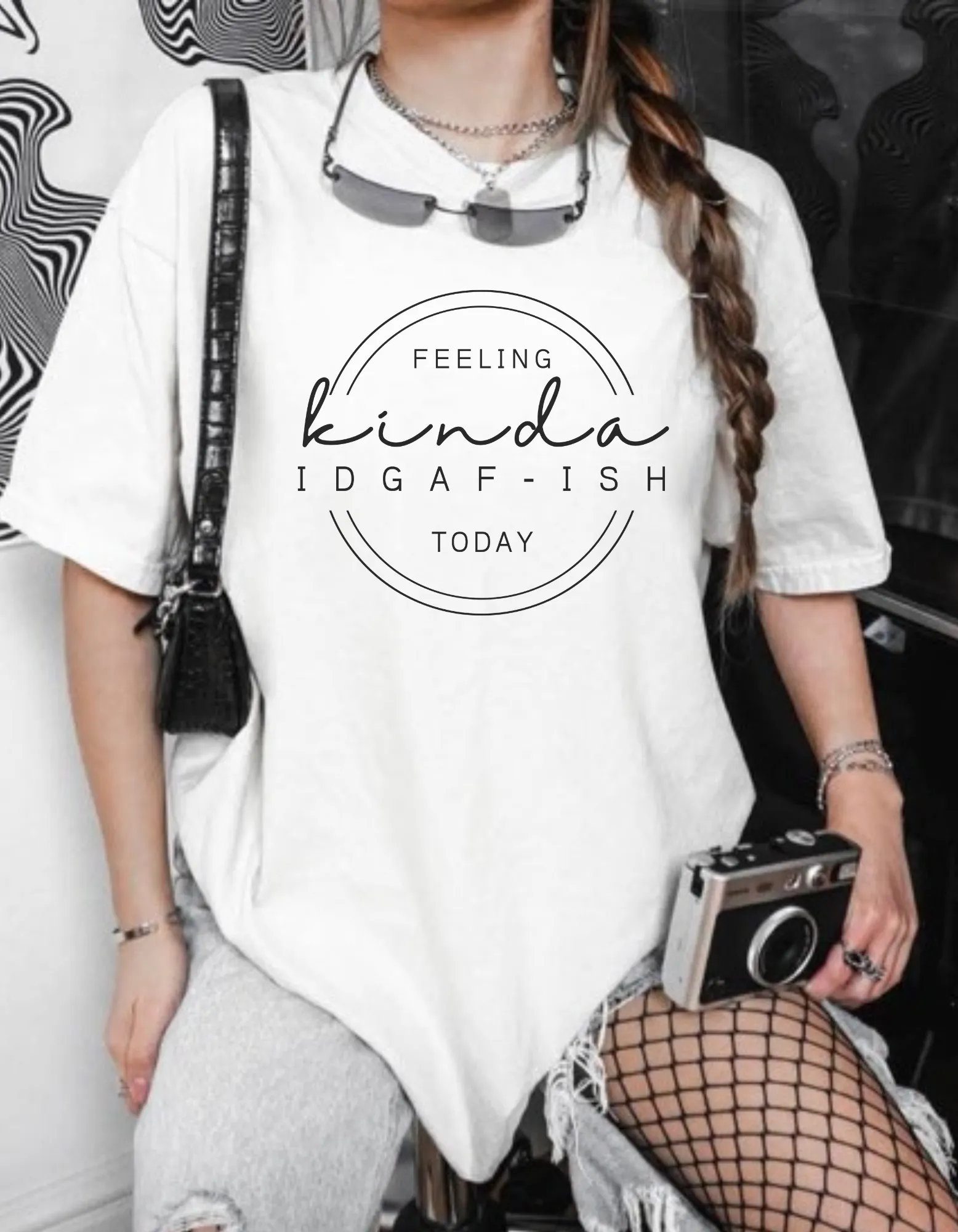 Kinda IDGAF-ISH Graphic Tshirt