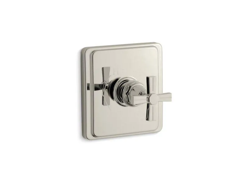 KOHLER K-TS13135-3B Pinstripe Rite-Temp(R) valve trim with cross handle