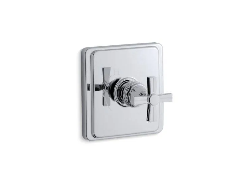 KOHLER K-TS13135-3B Pinstripe Rite-Temp(R) valve trim with cross handle