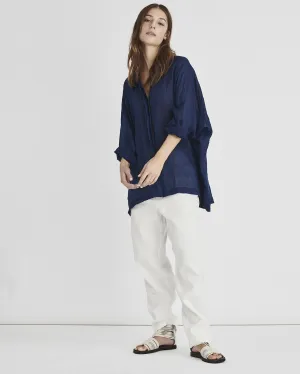 Kristensen Du Nord Oversized Indigo Blouse
