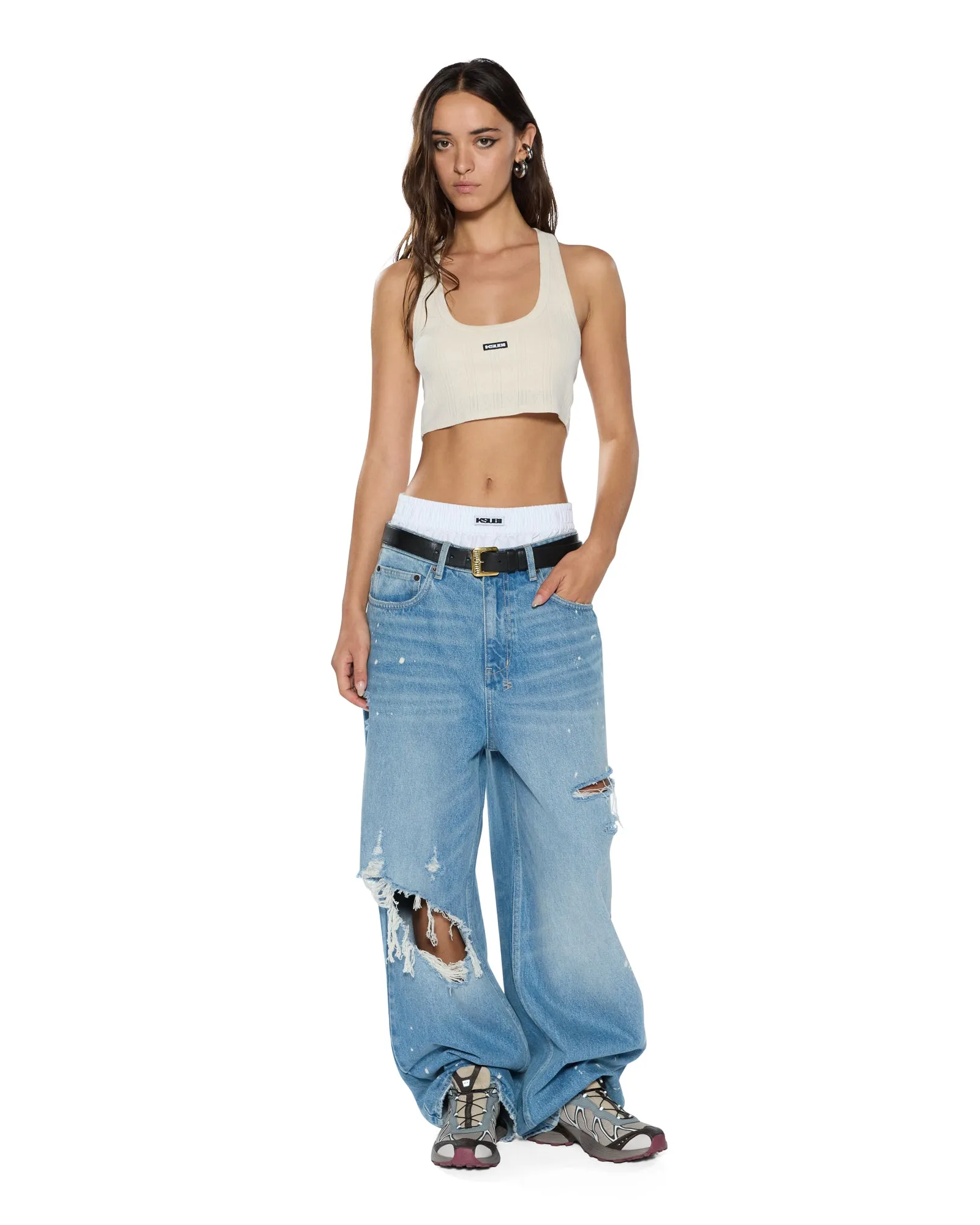 Ksubi | Sott Origin Crop Tank - White